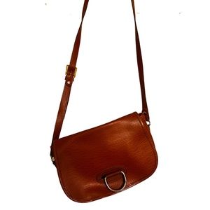 Buffalo Grain Leather // Vintage Cross over Purse // Natural Bag